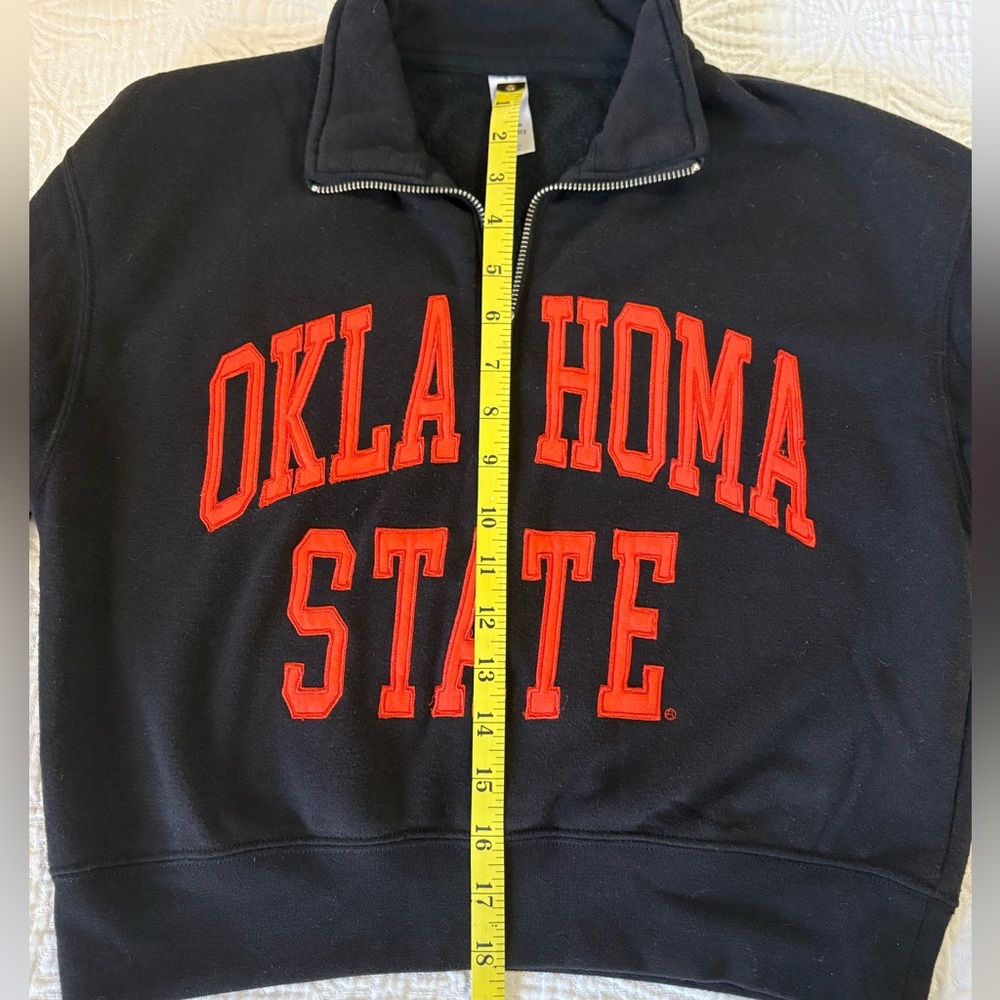 Oklahoma State Black and Orange Crop Pullover - Picture 4 of 5